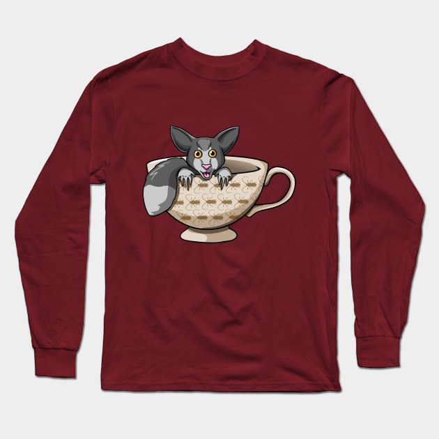 Cup of Aye-Aye Long Sleeve T-Shirt by pimator24